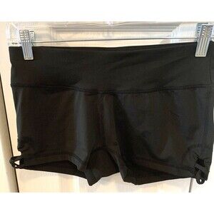 Anonymous Shorts Womens Small Athletic Lattice Hem Sides Scuba Stretch Pull-on